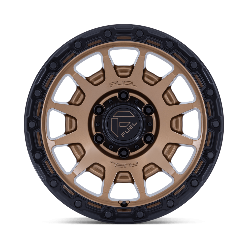 Fuel Wheels FC884 Fortress 17x8.5 Matte Bronze w/Gloss Black Lip 0mm ET 71.5mm CB 5x127