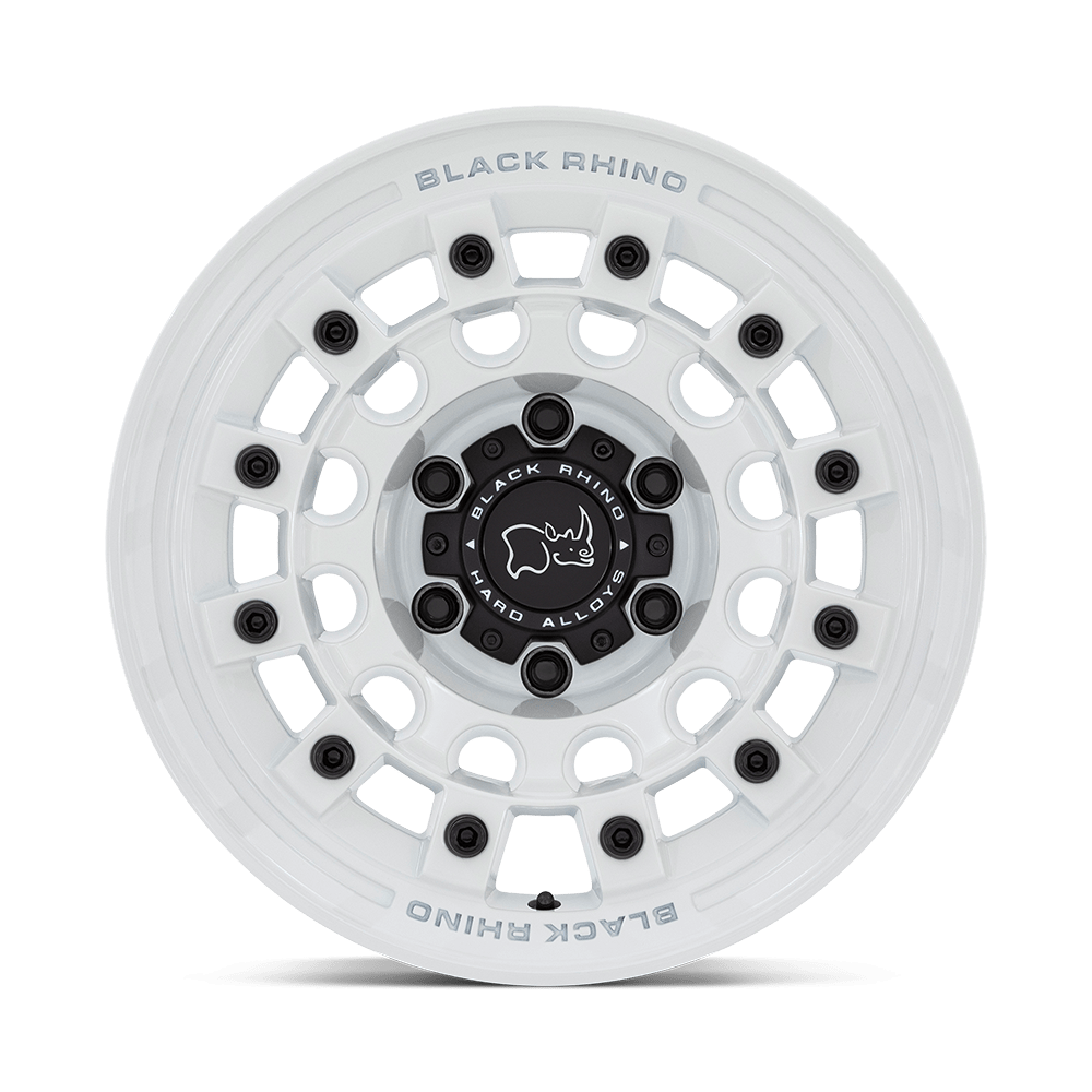 Black Rhino Hard Alloys Fuji 17x8 Gloss White 30mm ET 72.56mm CB 5x114.3