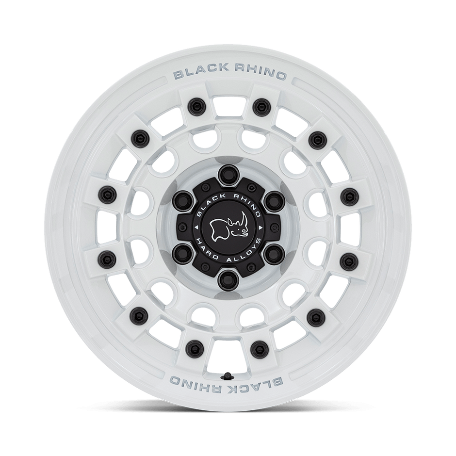 Black Rhino Hard Alloys Fuji 17x8 Gloss White 30mm ET 72.56mm CB 5x114.3