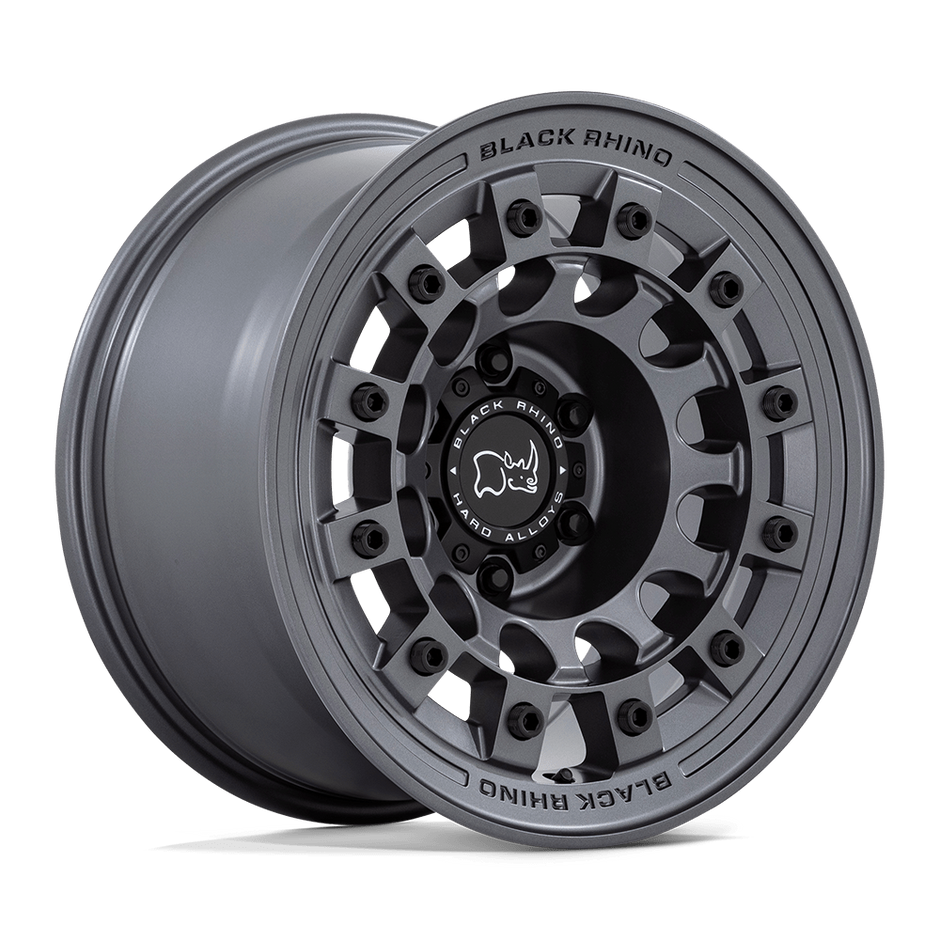 Black Rhino Hard Alloys Fuji 17x8 Matte Gunmetal 30mm ET 72.56mm CB 5x114.3