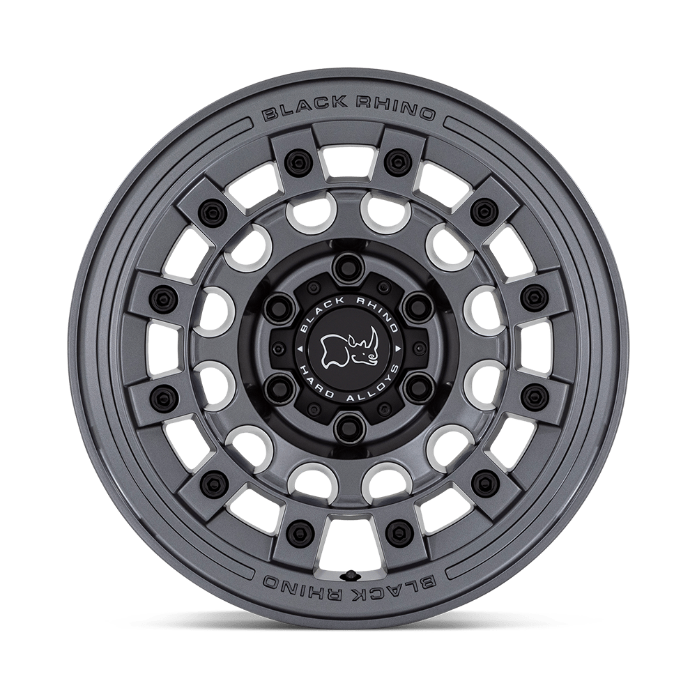 Black Rhino Hard Alloys Fuji 17x8 Matte Gunmetal 30mm ET 72.56mm CB 5x114.3