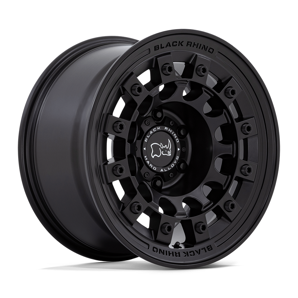 Black Rhino Hard Alloys Fuji 17x8 Matte Black 20mm ET 72.56mm CB 5x114.3
