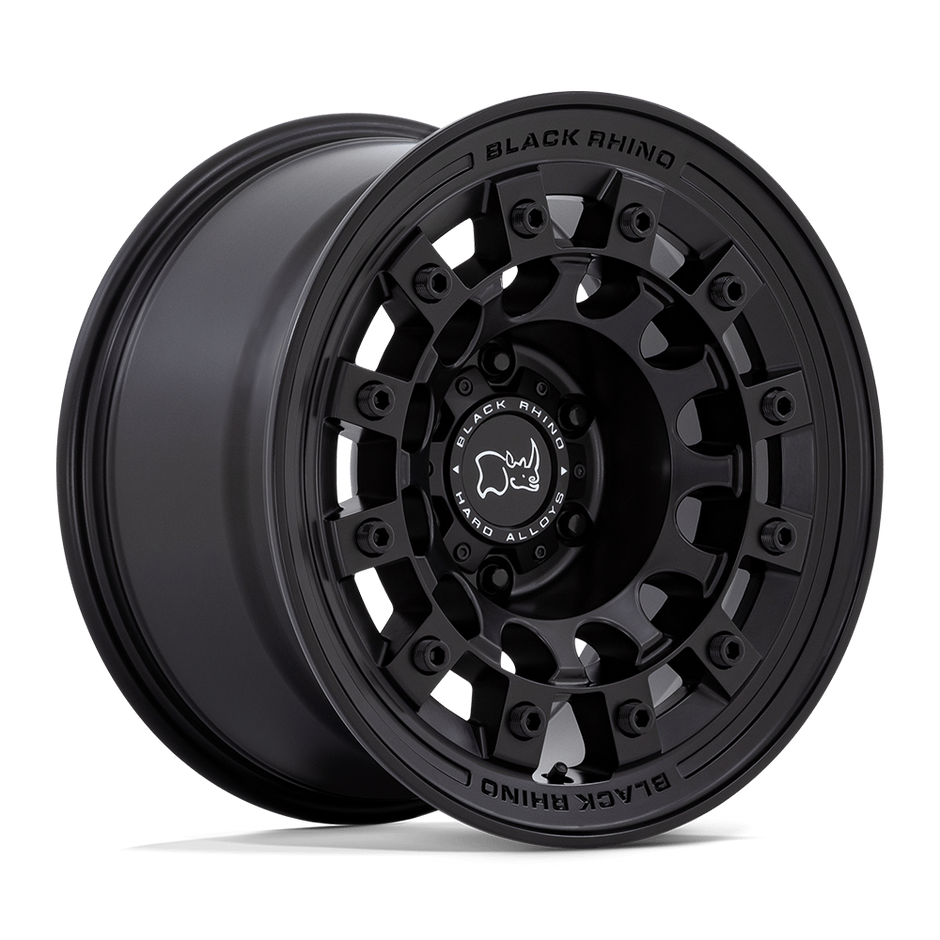 Black Rhino Hard Alloys Fuji 17x8 Matte Black 20mm ET 72.56mm CB 5x114.3