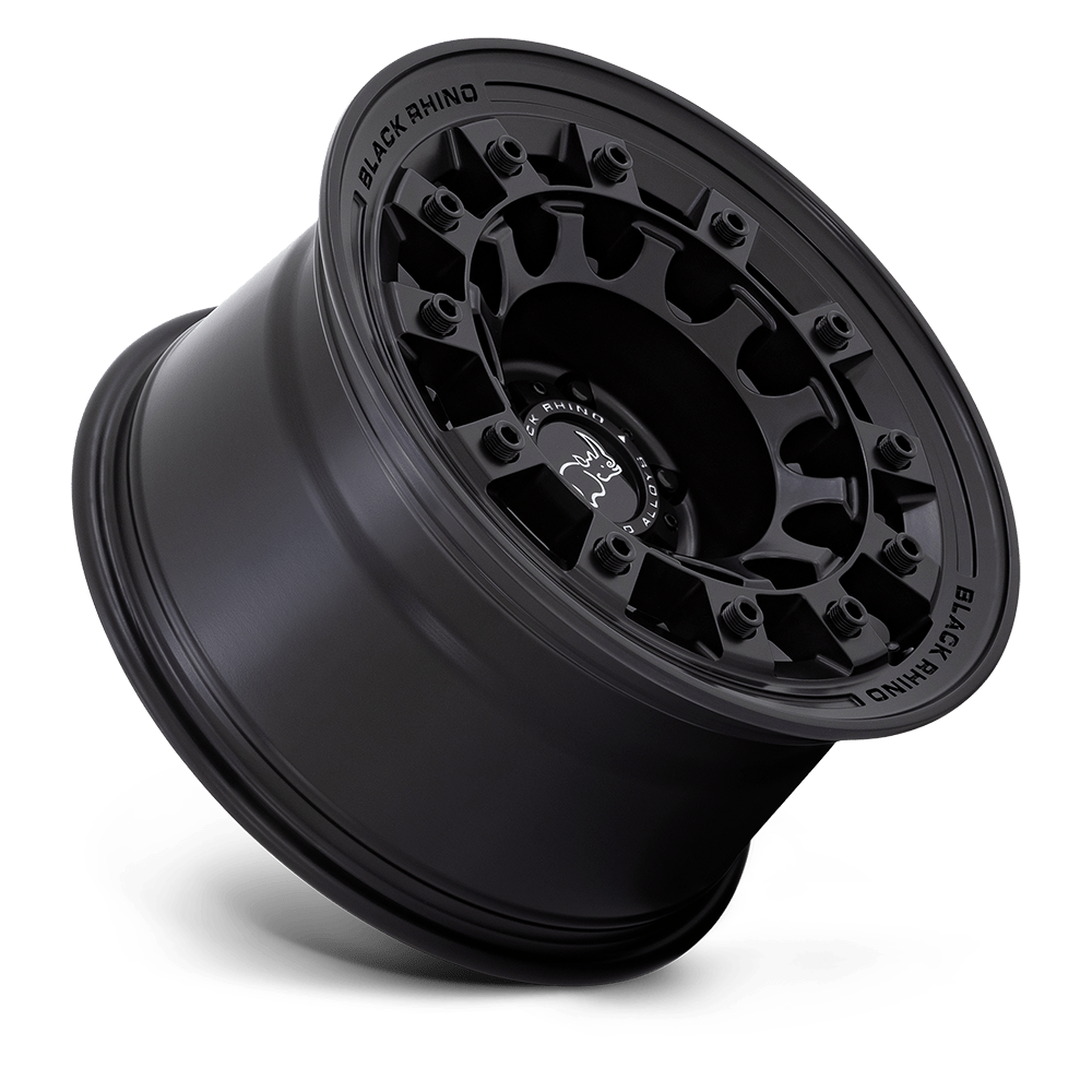 Black Rhino Hard Alloys Fuji 17x8 Matte Black 20mm ET 72.56mm CB 5x114.3