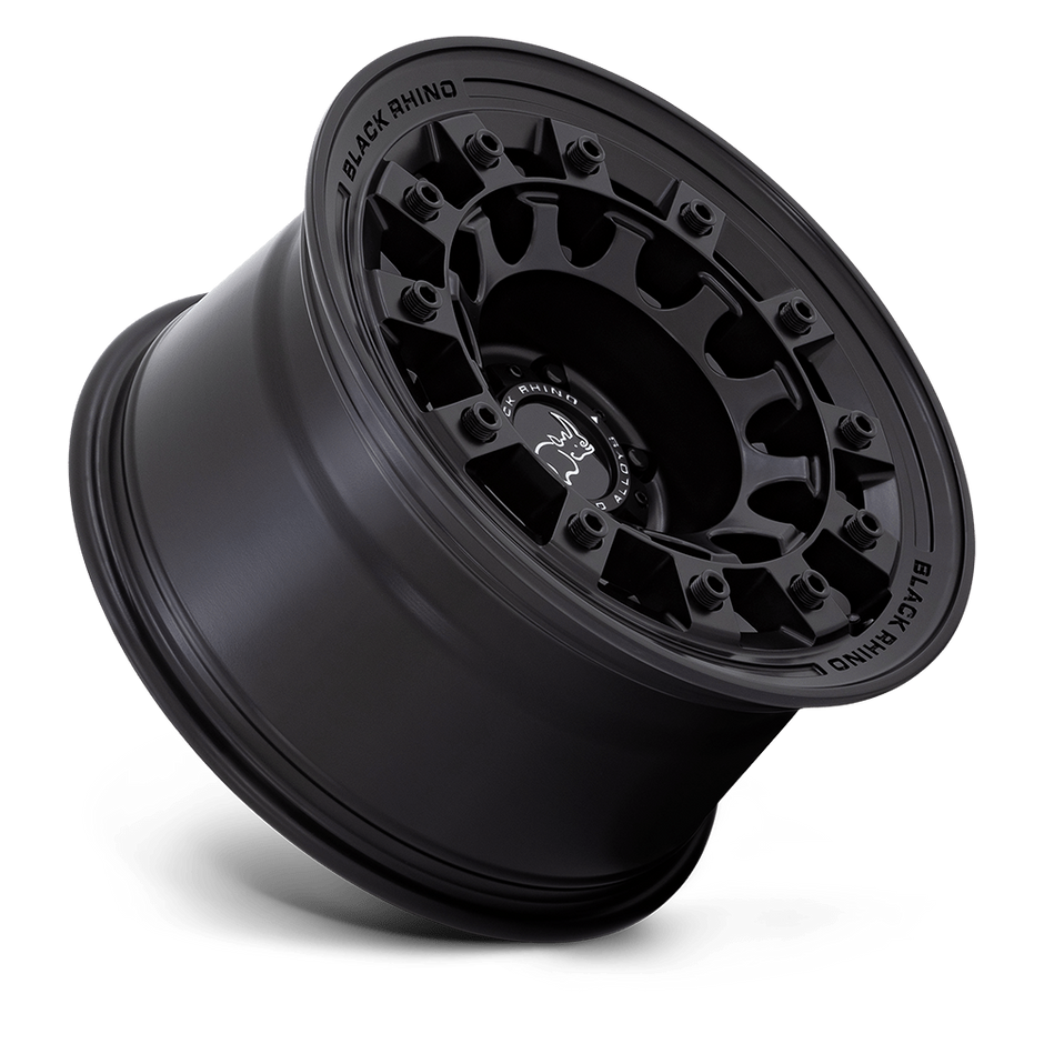 Black Rhino Hard Alloys Fuji 17x8 Matte Black 20mm ET 72.56mm CB 5x114.3