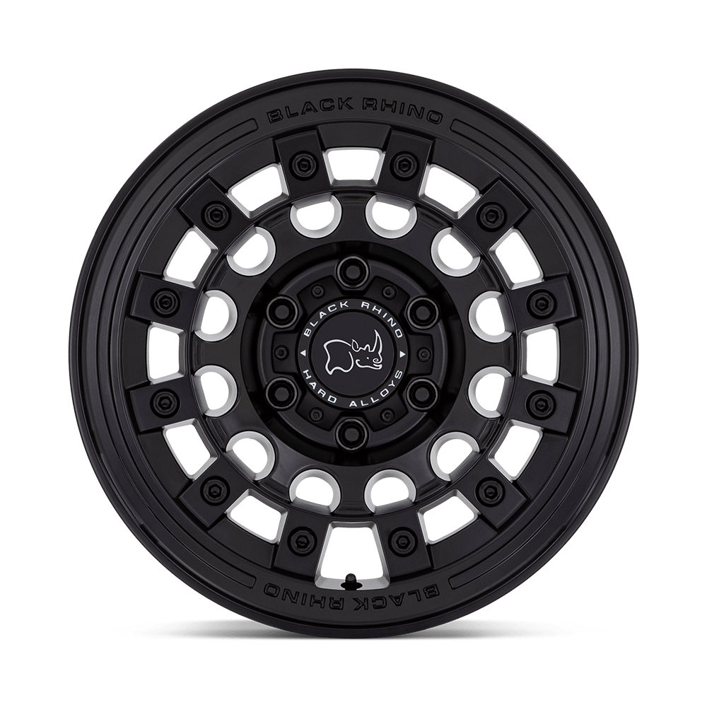 Black Rhino Hard Alloys Fuji 17x8 Matte Black 20mm ET 72.56mm CB 5x114.3