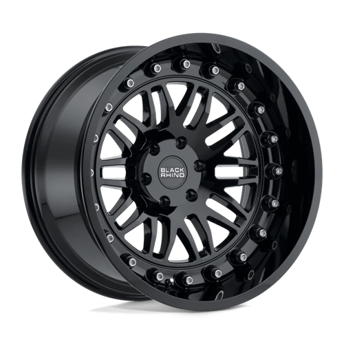 Black Rhino Hard Alloys Fury 18x9.5 Gloss Black 12mm ET 87.1mm CB 6x135