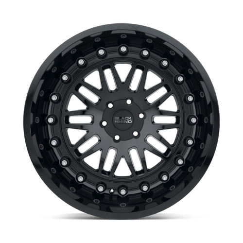 Black Rhino Hard Alloys Fury 18x9.5 Gloss Black 12mm ET 87.1mm CB 6x135