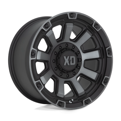 XD Wheels XD852 Gauntlet 20x10 Satin Black w/Gray Tint -18mm ET 78.1mm CB 5x127/5x139.7 wheel
