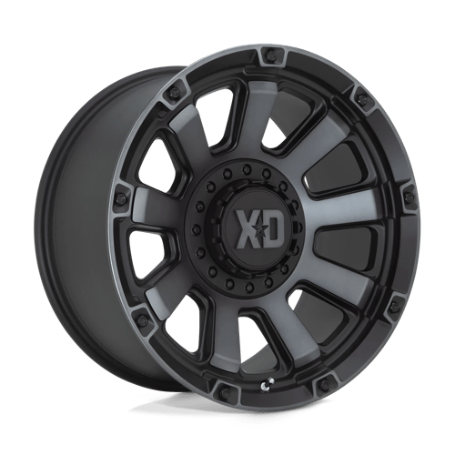 XD Wheels XD852 Gauntlet 20x10 Satin Black w/Gray Tint -18mm ET 106.1mm CB 6x135/6x139.7 wheel