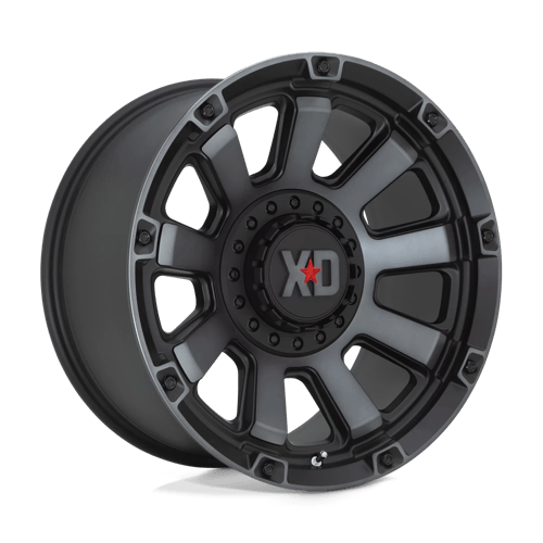 XD Wheels XD852 Gauntlet 20x10 Satin Black w/Gray Tint -18mm ET 106.1mm CB 6x135/6x139.7 wheel