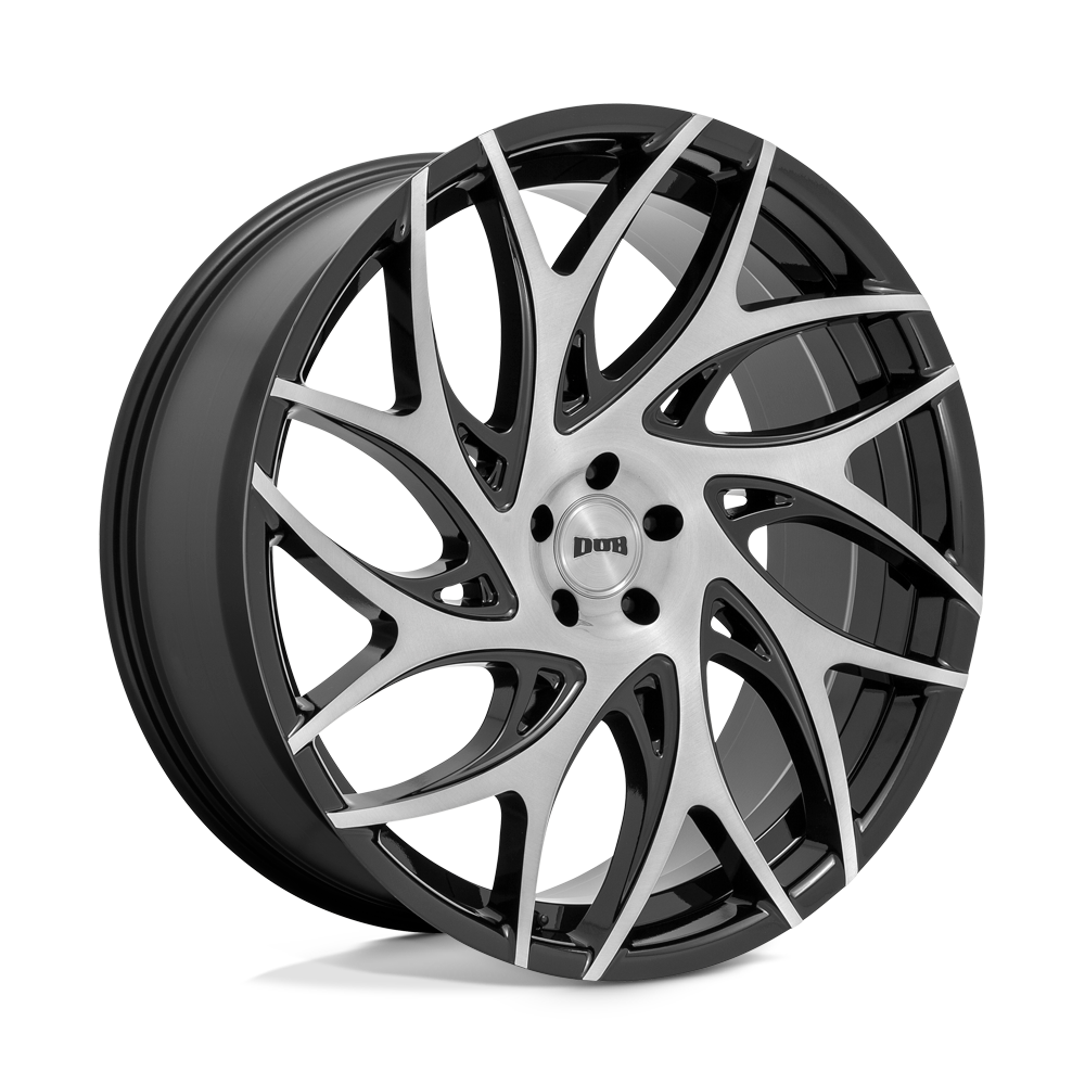 DUB Wheels S260 G.O.A.T. 26x10 Brushed Face w/Gloss Black Dark Tint Spokes 30mm ET 87.1mm CB 6x135