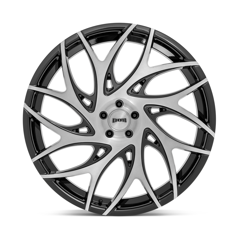 DUB Wheels S260 G.O.A.T. 26x10 Brushed Face w/Gloss Black Dark Tint Spokes 30mm ET 87.1mm CB 6x135