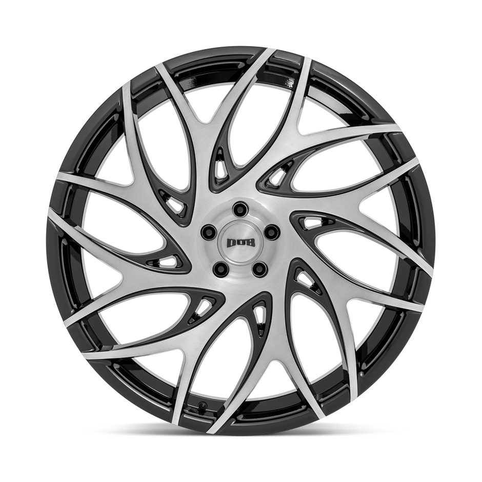 DUB Wheels S260 G.O.A.T. 26x10 Brushed Face w/Gloss Black Dark Tint Spokes 30mm ET 87.1mm CB 6x135