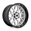 XD Wheels XD849 Grenade II 20x10 Brushed Milled w/Gloss Black Lip -18mm ET 71.5mm CB 5x127 wheel
