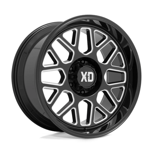 XD Wheels XD849 Grenade II 20x9 Gloss Black Milled wheel
