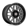 XD Wheels XD849 Grenade II 20x9 Gloss Black Milled wheel