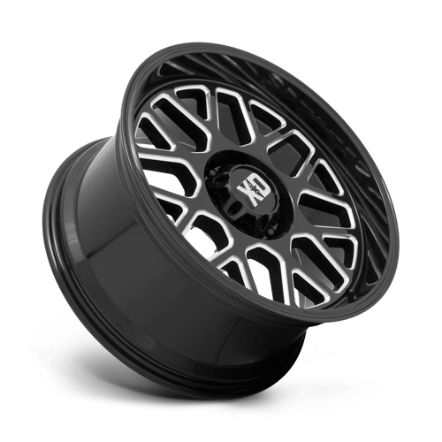 XD Wheels XD849 Grenade II 20x10 Gloss Black Milled -18mm ET 71.5mm CB 5x127 wheel