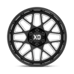 XD Wheels XD849 Grenade II 20x10 Gloss Black Milled -18mm ET 125.1mm CB 8x170 wheel