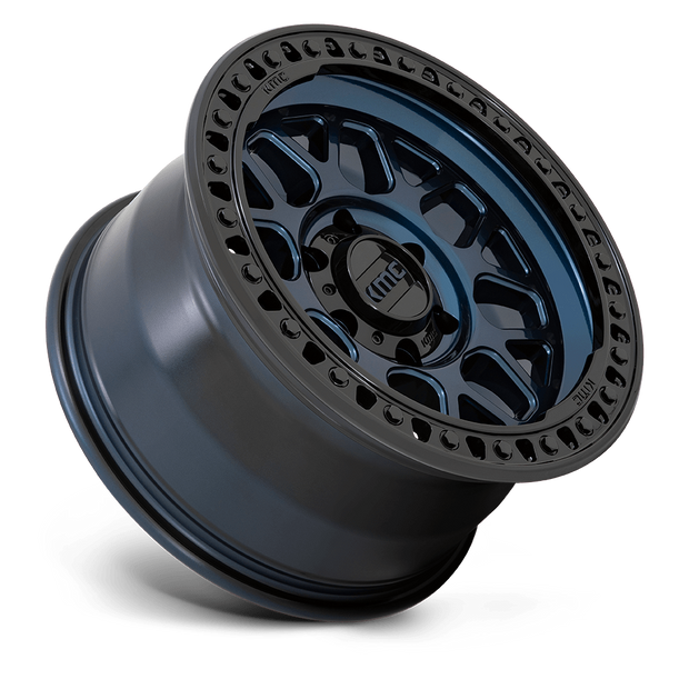 KMC Wheels KM549 GRS 17x9 Midnight Blue w/Gloss Black Lip 18mm ET 60.06mm CB 5x108