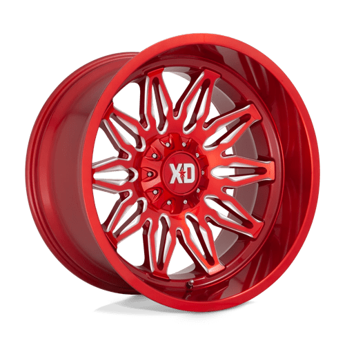XD Wheels XD859 Gunner 20x10 Candy Red Milled -18mm ET 106.1mm CB 6x135/6x139.7 wheel