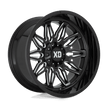 XD Wheels XD859 Gunner 22x10 Gloss Black Milled -18mm ET 78.1mm CB 5x127/5x139.7 wheel