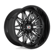 XD Wheels XD859 Gunner 20x10 Gloss Black Milled -18mm ET 106.1mm CB 6x135/6x139.7 wheel