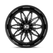 XD Wheels XD859 Gunner 20x10 Gloss Black Milled -18mm ET 106.1mm CB 6x135/6x139.7 wheel