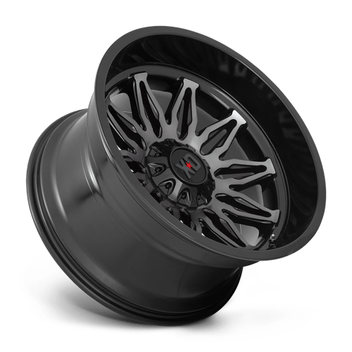 XD Wheels XD859 Gunner 22x12 Gloss Black Machined w/Gray Tint -44mm ET 106.1mm CB 6x135/6x139.7 wheel