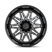 XD Wheels XD859 Gunner 22x10 Gloss Black Machined w/Gray Tint -18mm ET 106.1mm CB 6x135/6x139.7 wheel