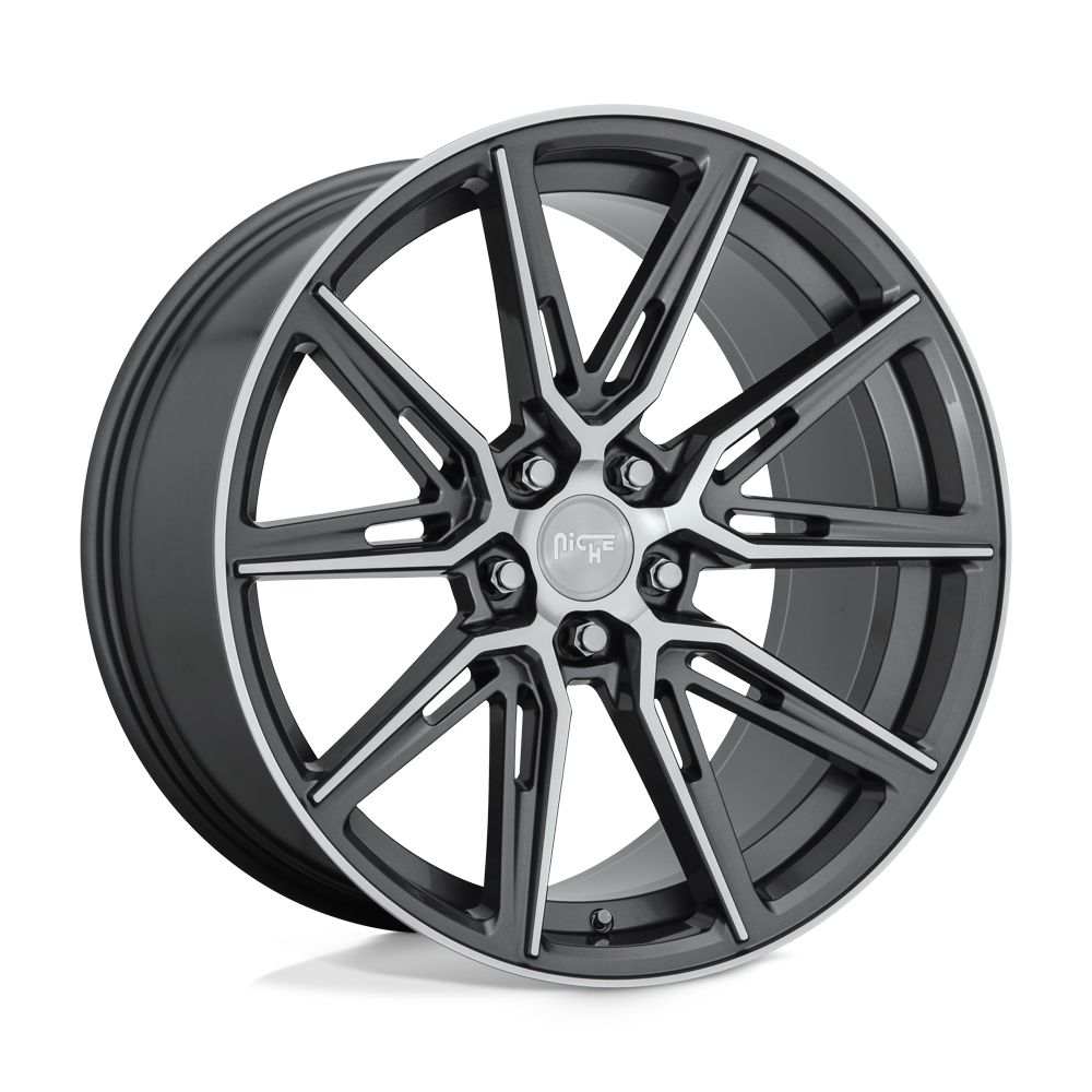 Niche M220 Gemello 20x10.5 Gloss Anthracite Machined 20mm ET 71.5mm CB 5x115
