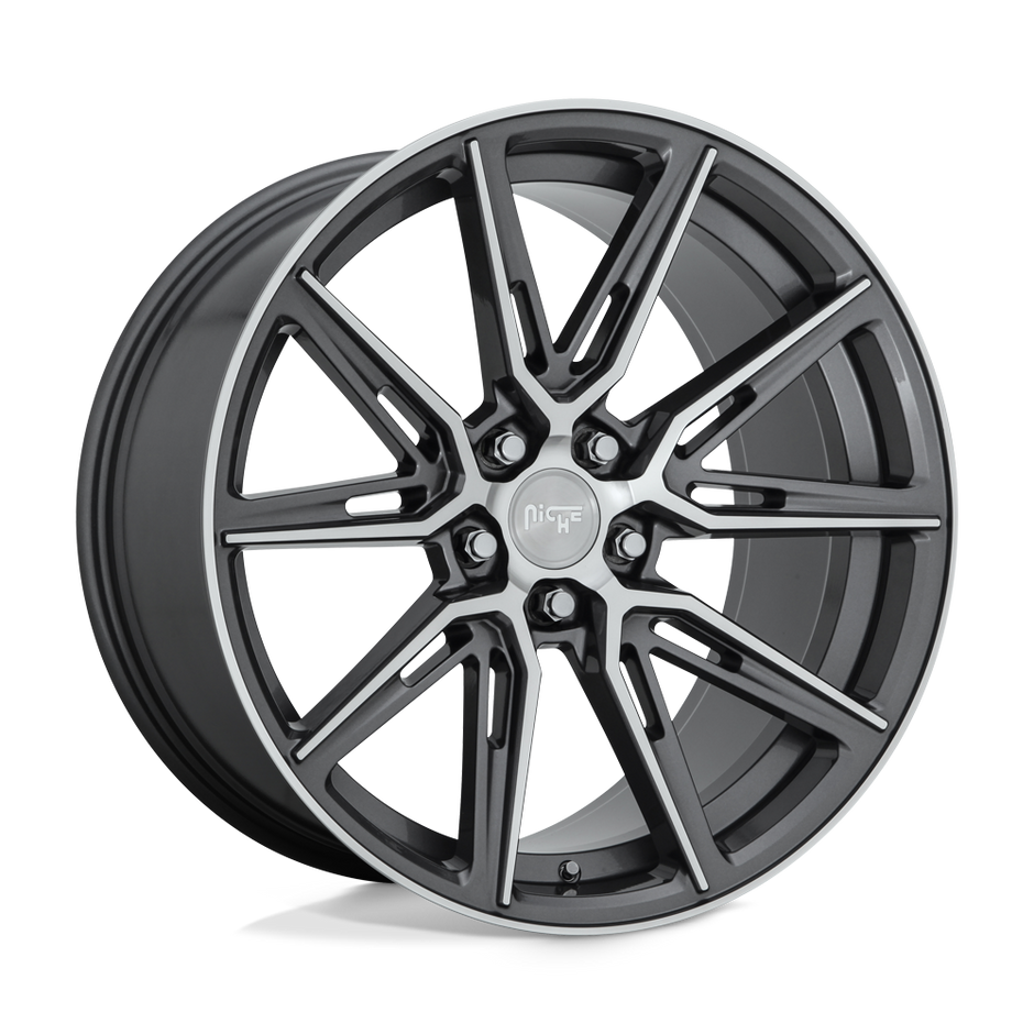 Niche M220 Gemello 20x10.5 Gloss Anthracite Machined 20mm ET 71.5mm CB 5x115