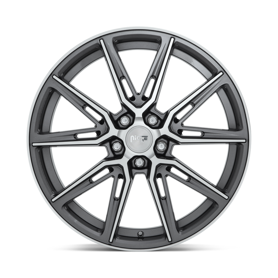 Niche M220 Gemello 20x10.5 Gloss Anthracite Machined 20mm ET 71.5mm CB 5x115