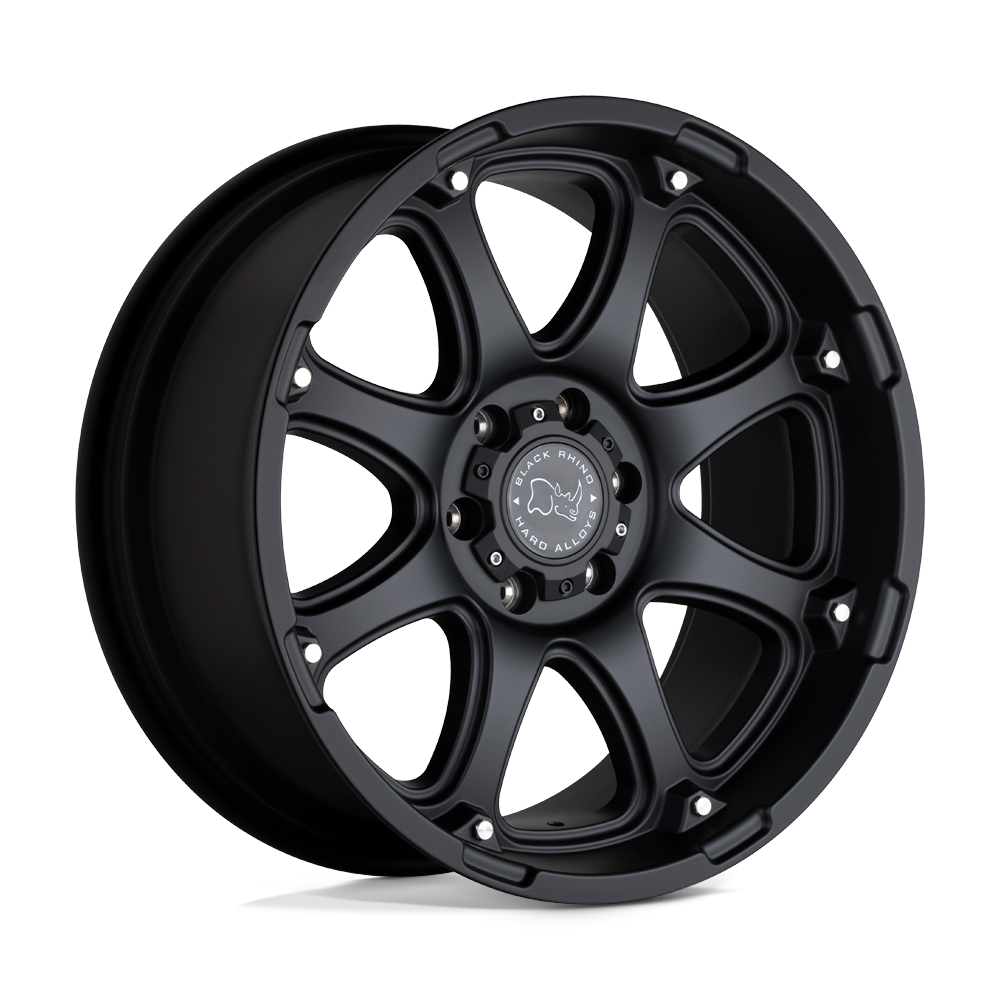 Black Rhino Hard Alloys Glamis 17x9 Matte Black 12mm ET 112.1mm CB 6x139.7