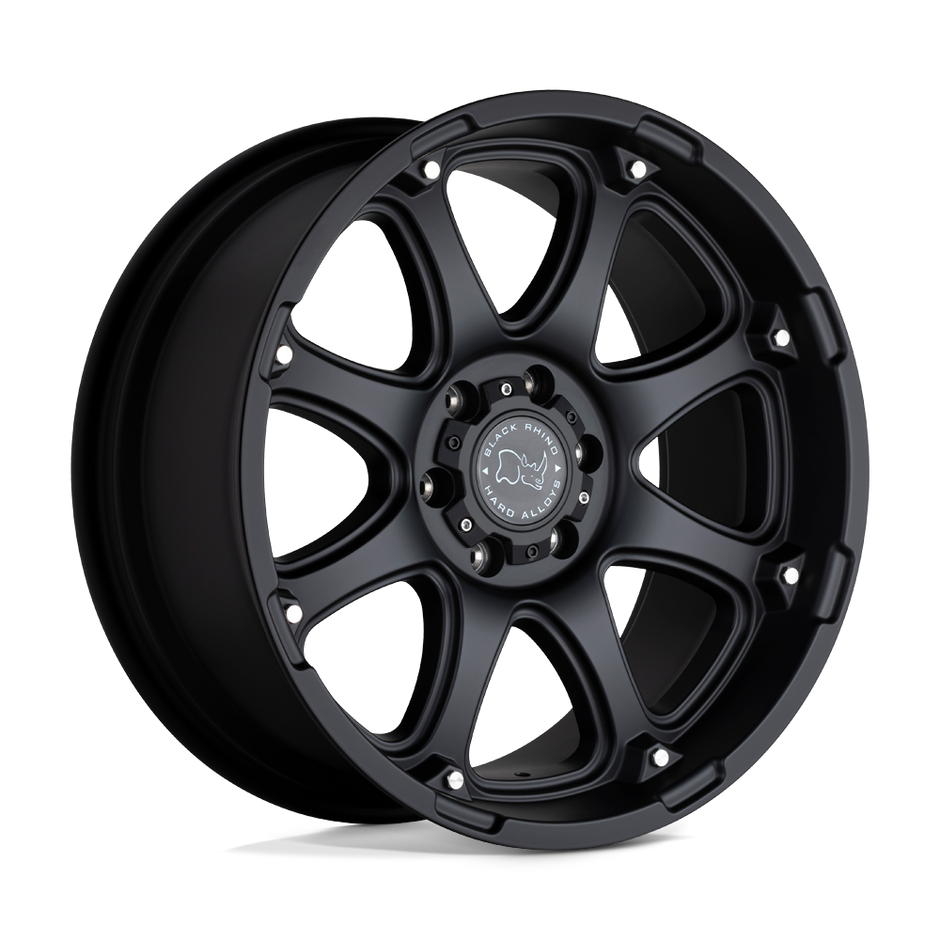 Black Rhino Hard Alloys Glamis 17x9 Matte Black 12mm ET 112.1mm CB 6x139.7