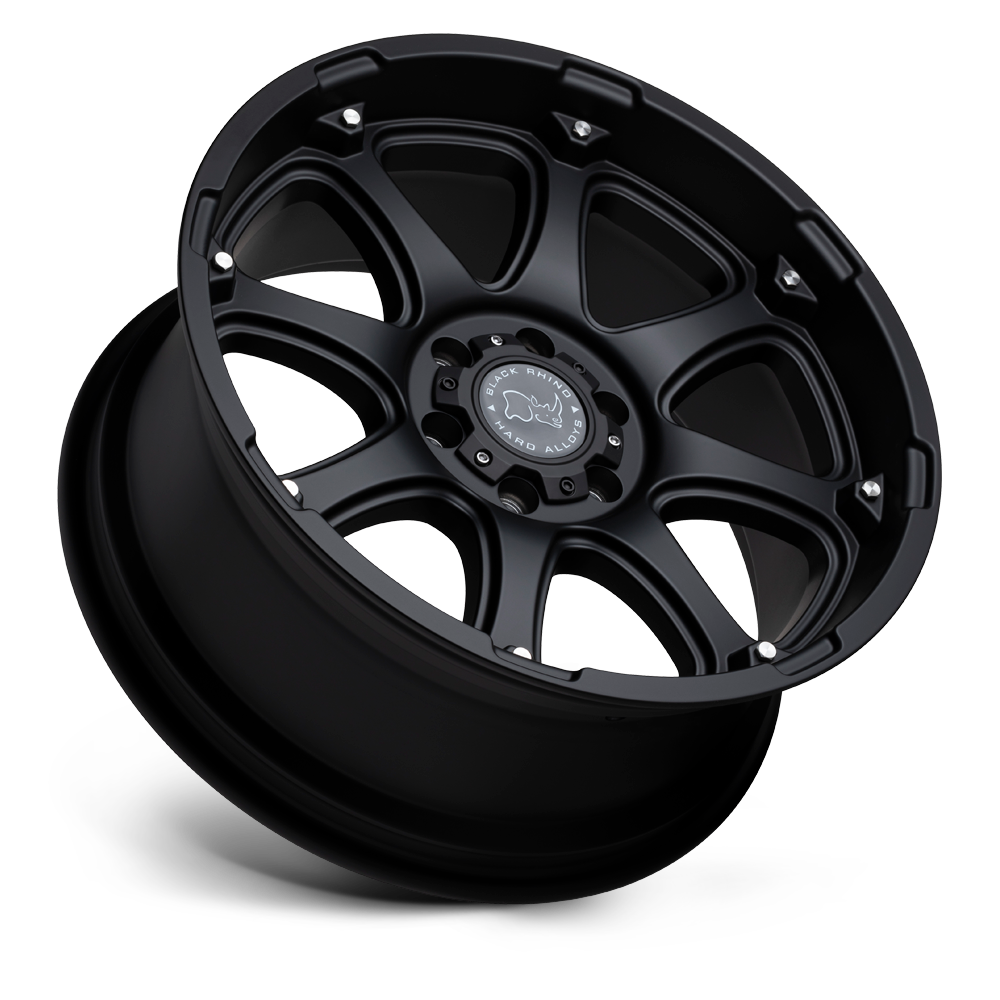 Black Rhino Hard Alloys Glamis 17x9 Matte Black 12mm ET 112.1mm CB 6x139.7