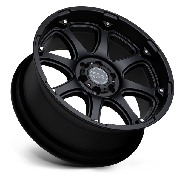 Black Rhino Hard Alloys Glamis 17x9 Matte Black -12mm ET 78.1mm CB 5x127