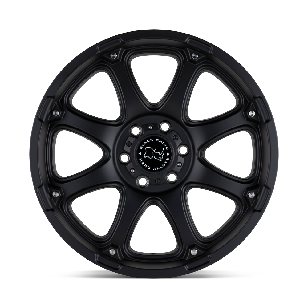 Black Rhino Hard Alloys Glamis 17x9 Matte Black 12mm ET 112.1mm CB 6x139.7