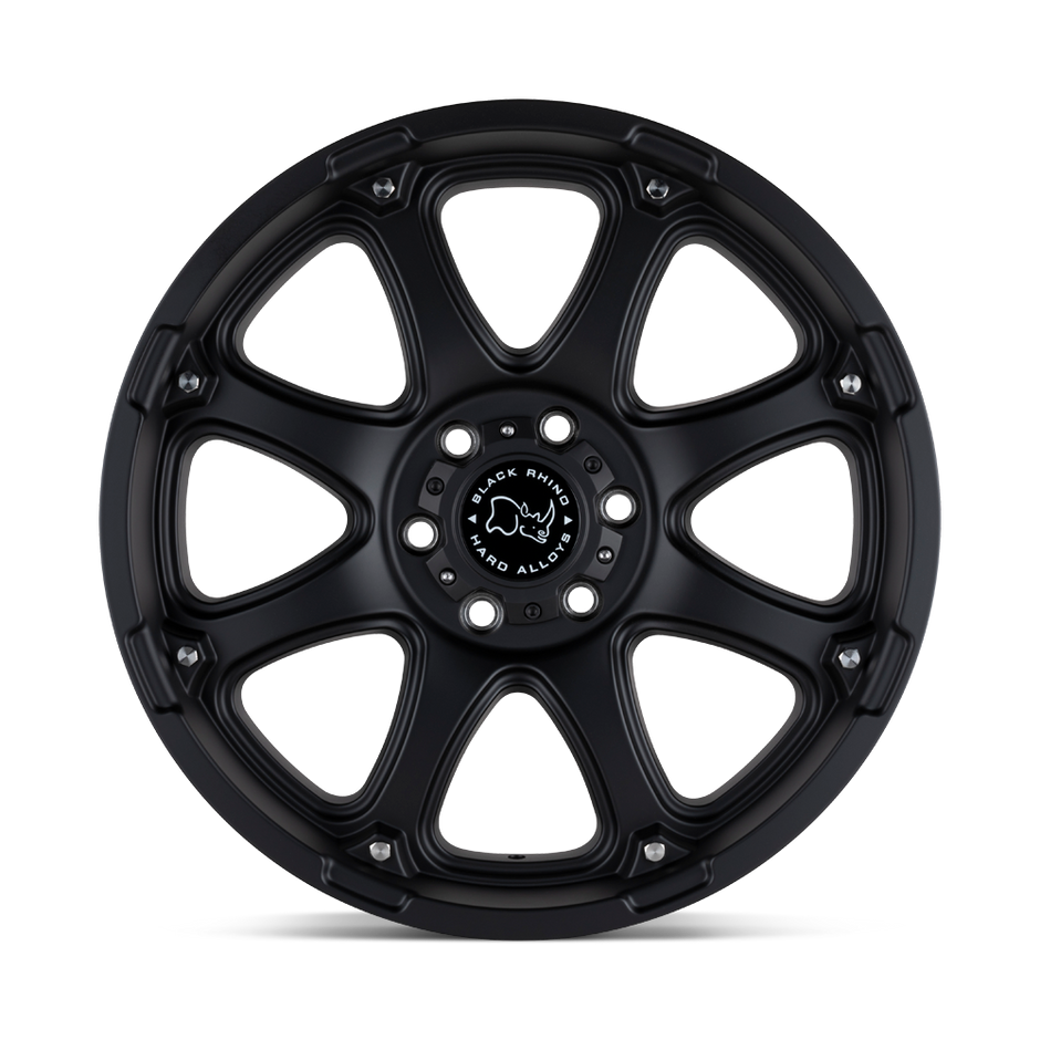 Black Rhino Hard Alloys Glamis 17x9 Matte Black 12mm ET 112.1mm CB 6x139.7