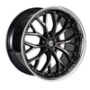 Curva Concepts CFF76 20x10 Gloss Black Machined Face Dark Tint Stainless Lip 35mm ET 66.56mm CB 5x112