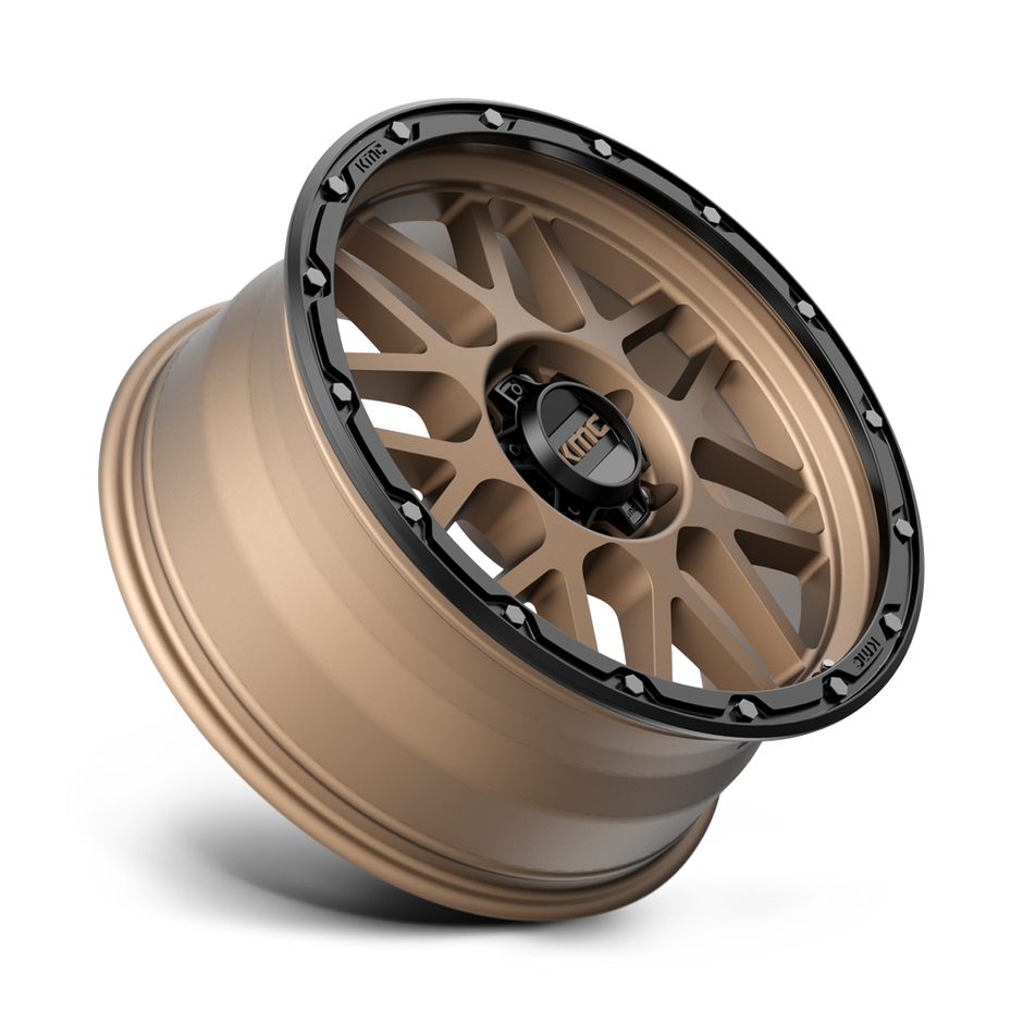 KMC Wheels KM535 Grenade Off-road 20x9 Matte Bronze w/Matte Black Lip 18mm ET 106.1mm CB 6x139.7