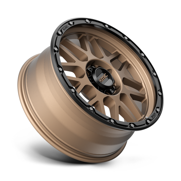 KMC Wheels KM535 Grenade Off-road 20x9 Matte Bronze w/Matte Black Lip 18mm ET 106.1mm CB 6x139.7