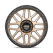 KMC Wheels KM535 Grenade Off-road 20x9 Matte Bronze w/Matte Black Lip 18mm ET 106.1mm CB 6x139.7