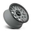 KMC Wheels KM535 Grenade Off-road 20x9 Matte Gray w/Matte Black Lip 18mm ET 71.5mm CB 5x127