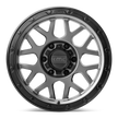 KMC Wheels KM535 Grenade Off-road 20x9 Matte Gray w/Matte Black Lip 18mm ET 71.5mm CB 5x127