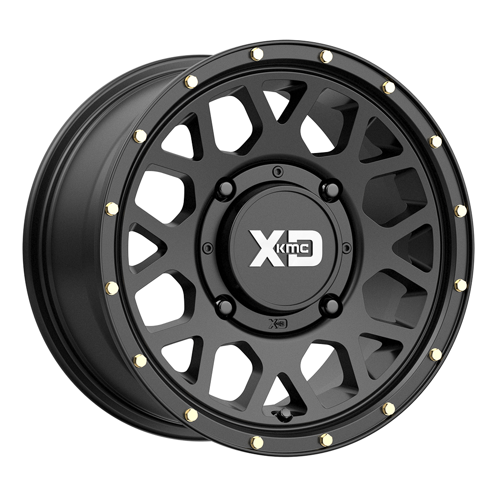 KMC Wheels KS135 Grenade 14x10 Satin Black 0mm ET 132mm CB 4x156