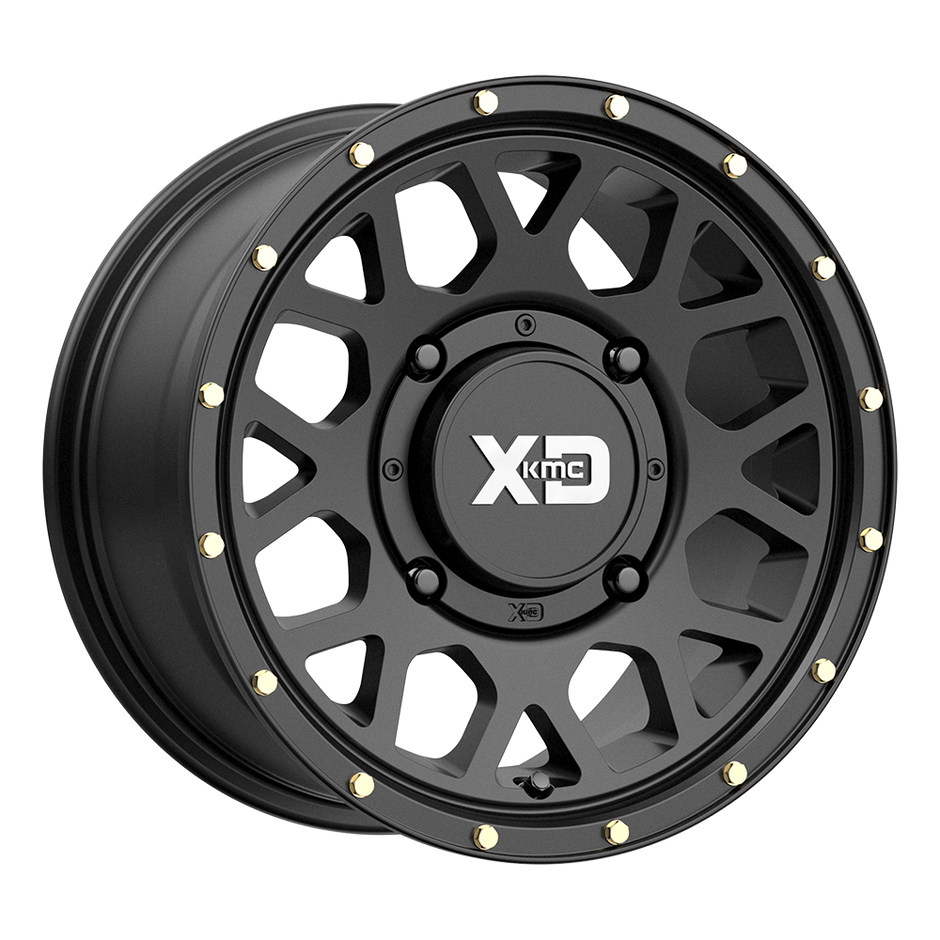 KMC Wheels KS135 Grenade 14x10 Satin Black 0mm ET 132mm CB 4x156