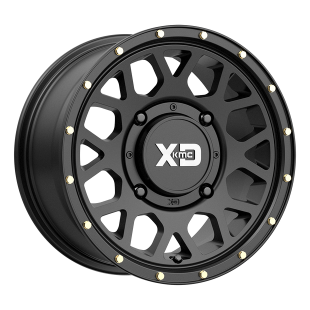 KMC Wheels KS135 Grenade 14x10 Satin Black 0mm ET 132mm CB 4x156