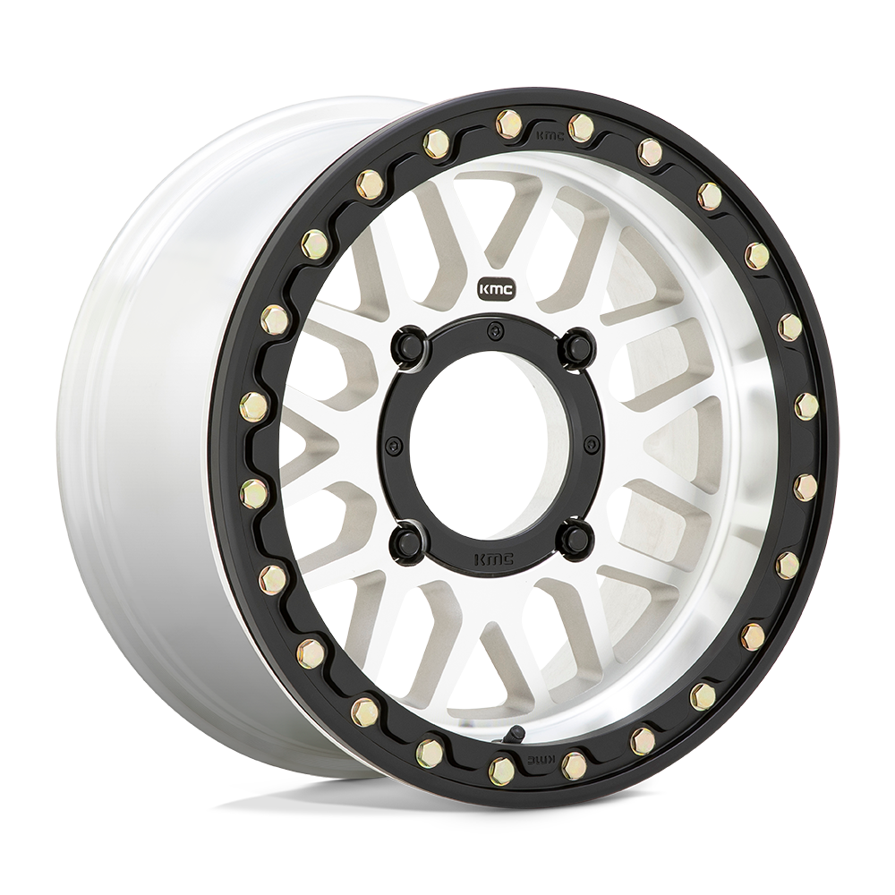 KMC Wheels KS235 Grenade Beadlock 15x6 Machined 38mm ET 112.1mm CB 4x137