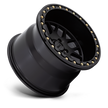 KMC Wheels KS235 Grenade Beadlock 15x7 Satin Black 10mm ET 112.1mm CB 4x137
